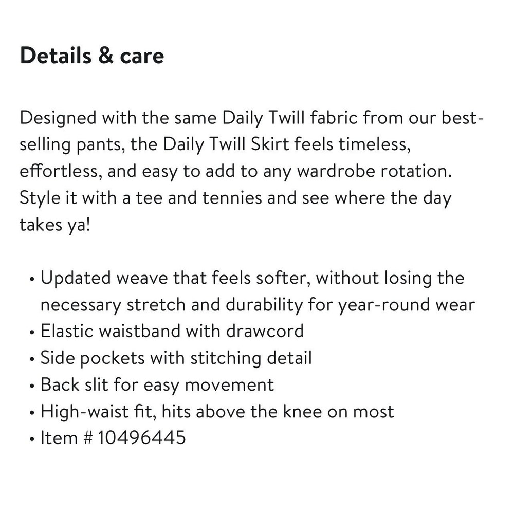 Pact Organic Cotton Daily Twill Utility Skirt Olivine Green Size‎ XS Knee Length - Picture 6 of 14